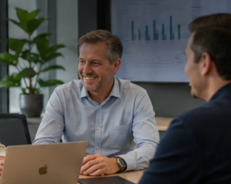 Australian business leaders discussing growth