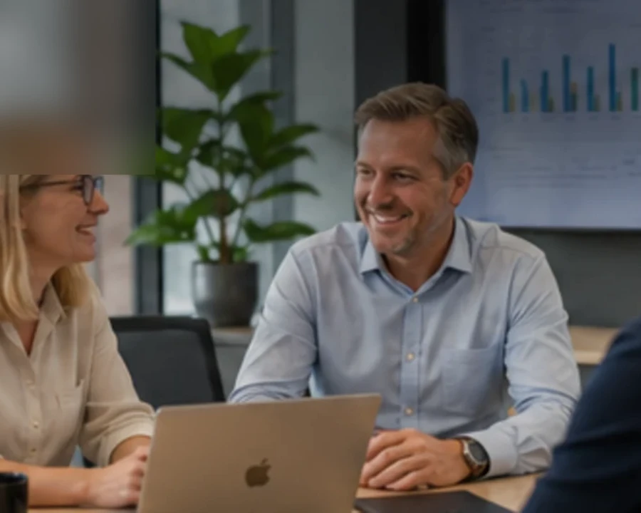 Australian leadership team in a business meeting